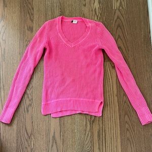 Hot Pink J. Crew Knit Sweater